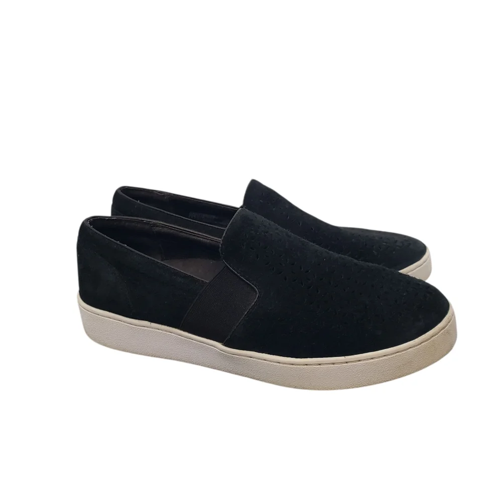 Vionic Kani Black Suede Slip On Shoes Sneakers‎ Flats Comfort Size 8